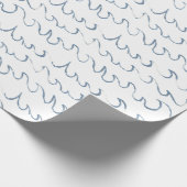 Waves Minimal Abstrakte Hand Drawn Scandi Muster Geschenkpapier (Ecke)