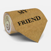 Waves mit Motto - Krawatte (Gerollt)