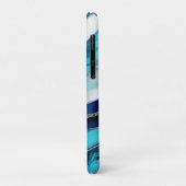 Waves - Mixed Media Blue Abstrakt Case-Mate iPhone Hülle (Hinten/Links)