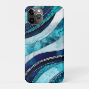 Waves - Mixed Media Blue Abstrakt Case-Mate iPhone Hülle