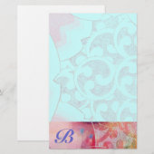 WAVES Monogram Briefpapier (Vorne/Hinten)
