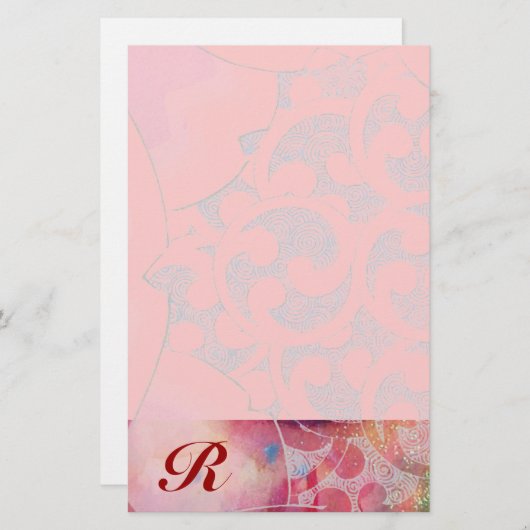 WAVES Monogram Briefpapier (Vorne/Hinten)