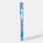 Waves Muster japanischer Name Case-Mate iPhone Hülle (Rückseite / Links)