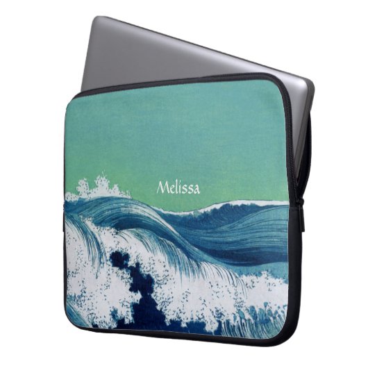 Waves Neoprene Laptop Sleeve (Vorderseite Links)
