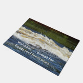 Waves no floods Hurricanes Doormat Fußmatte (Schrägansicht)