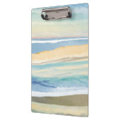 Waves of Blue | Ocean Shore Beach Watercolor Klemmbrett (Links)
