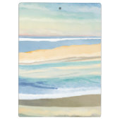 Waves of Blue | Ocean Shore Beach Watercolor Klemmbrett (Rückseite)