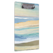 Waves of Blue | Ocean Shore Beach Watercolor Klemmbrett (Rechts)