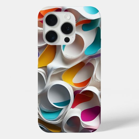 Waves of Color Geometry Case-Mate iPhone Hülle (Rückseite)