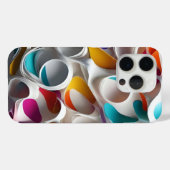 Waves of Color Geometry Case-Mate iPhone Hülle (Rückseite (Horizontal))