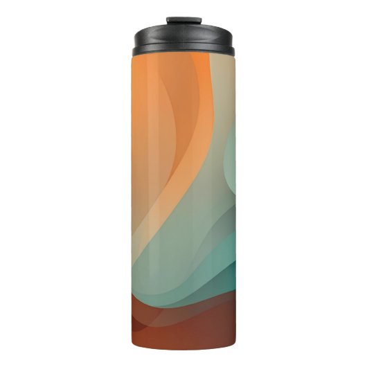 Waves of Color Thermal Tumbler Thermosbecher (Vorderseite)