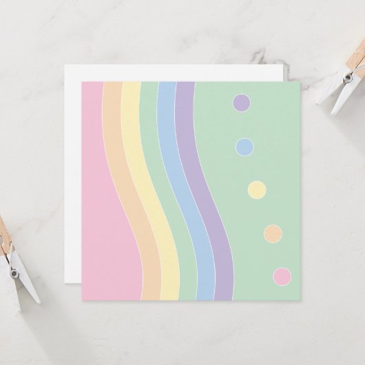 Waves of Delight Customizable Card Karte (Vorderseite/Rückseite Beispiel)