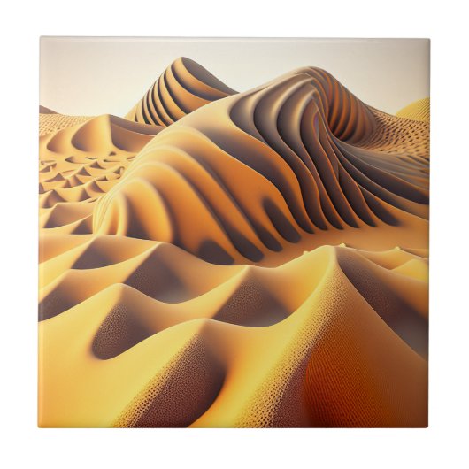 Waves of Gold Fliese (Vorderseite)
