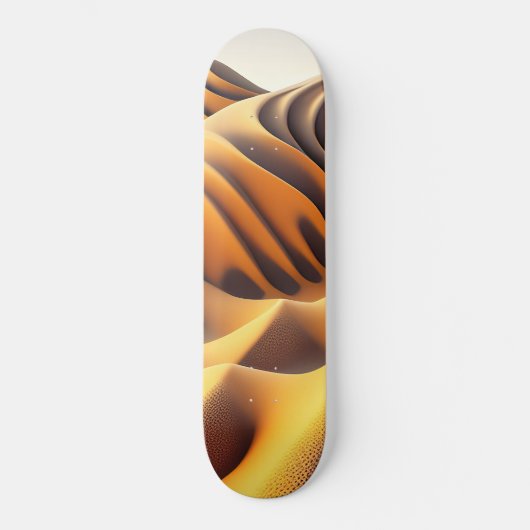 Waves of Gold Skateboard (Vorderseite)
