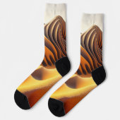 Waves of Gold Socken (Linkes Detail)