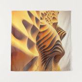 Waves of Gold Wandteppich (Vorderseite (Horizontal))