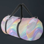 Waves of Light Duffle Bag<br><div class="desc">Waves of Light feels like drifting through a luminous dreamscape where sound and color move as one. The music would shimmer with airy synths, soft choir tones, and delicate piano notes that glide like light refracting through crystal. Each wave rises gently and dissolves into the next, evoking serenity, hope, and...</div>