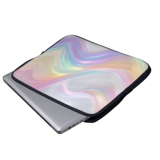 Waves of Light Laptopschutzhülle (Vorne Knopf)