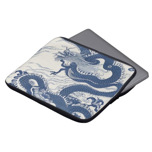 Waves of the dragon Laptop sleeve (Vorne Oben)