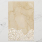 Waves on Parchment Briefpapier (Vorderseite)