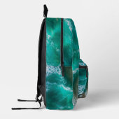 Waves on Sandy Beach Personal Bedruckter Rucksack (Links)