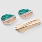 Waves on Sandy Beach Personal Fächer (Non-assembled)