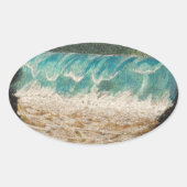 Waves Ovaler Aufkleber (Vorderseite)