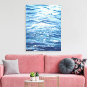 Waves Painting Leinwanddruck (Insitu (Wohnzimmer))