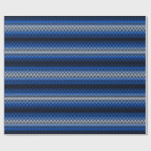 Waves pattern -01 Black BG Geschenkpapier (Flach)