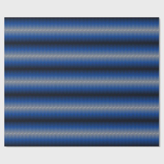 Waves pattern -01 Black BG Geschenkpapier (Flach)
