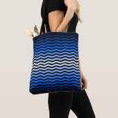 Waves pattern -01 Black BG Tasche (Von Nahem)