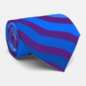 Waves pattern -01 D Lila BG Krawatte (Gerollt)