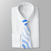Waves pattern -01 White BG Krawatte (Gebunden)