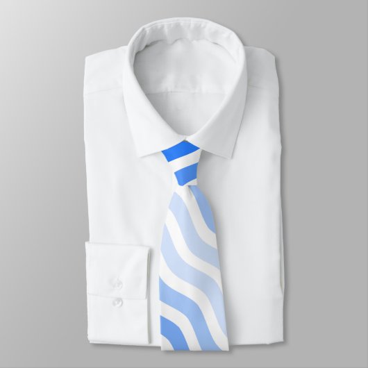 Waves pattern -01 White BG Krawatte (Gebunden)