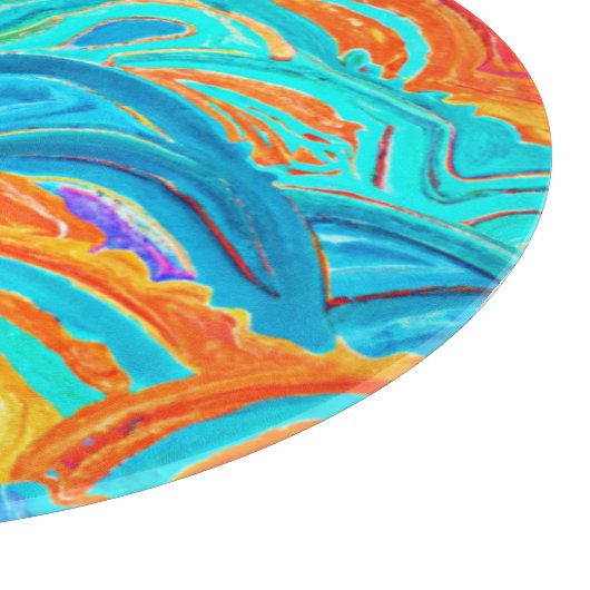 Waves Patterns Painting. Jetzt kaufen Schneidebrett (Ecke)