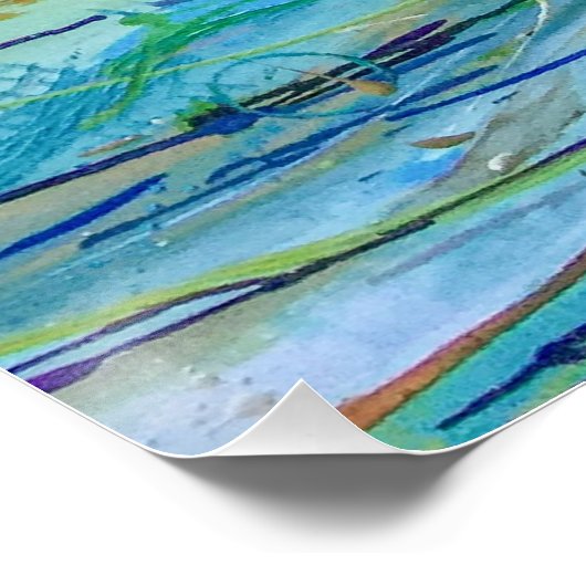 Waves Perfektes Poster herstellen (Ecke)