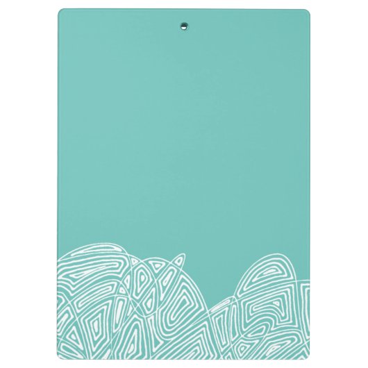 Waves Personalisiert Klemmbrett (Rückseite)