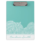 Waves Personalisiert Klemmbrett (Vorderseite)