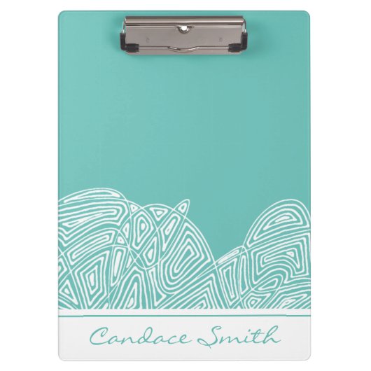 Waves Personalisiert Klemmbrett (Vorderseite)