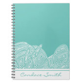 Waves Personalisiertes Notebook Notizblock (Vorderseite)