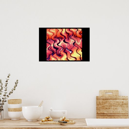 Waves Poster (Küche)