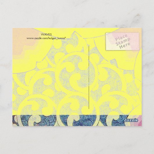 WAVES POSTKARTE (Rückseite)