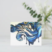 Waves Postkarte (Stehend Vorderseite)