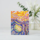 Waves Postkarte (Stehend Vorderseite)