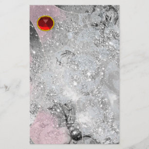 WAVES RED RUBY BRIEFPAPIER