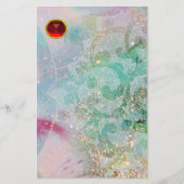 WAVES RED RUBY BRIEFPAPIER (Vorderseite)