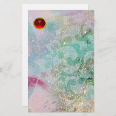 WAVES RED RUBY BRIEFPAPIER (Vorne/Hinten)