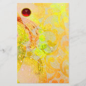 WAVES RED RUBY BRIEFPAPIER (Vorderseite)