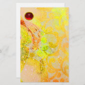 WAVES RED RUBY BRIEFPAPIER (Vorne/Hinten)