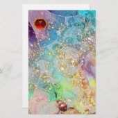 WAVES RED RUBY BRIEFPAPIER (Vorne/Hinten)